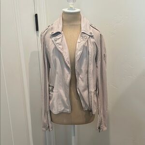 Mauritius Women's Beige Leather Jacket